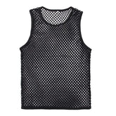Black Mesh Tank Top